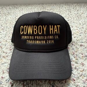 Black and Gold Cowboy Hat